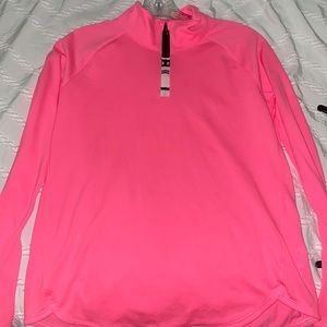 Pink Under Armor half zip